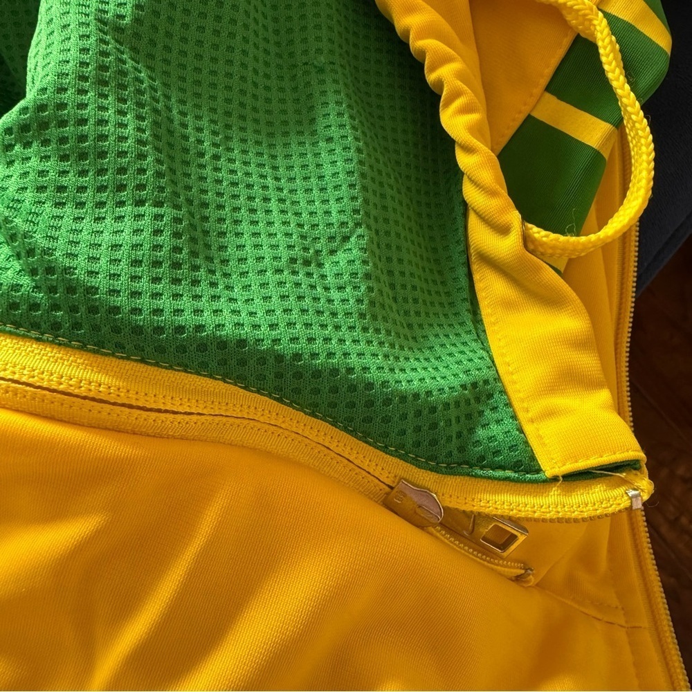 Nike Jacket Soccer Brazil World cup official Men S Yellow removable hoodie - Picture 14 of 16